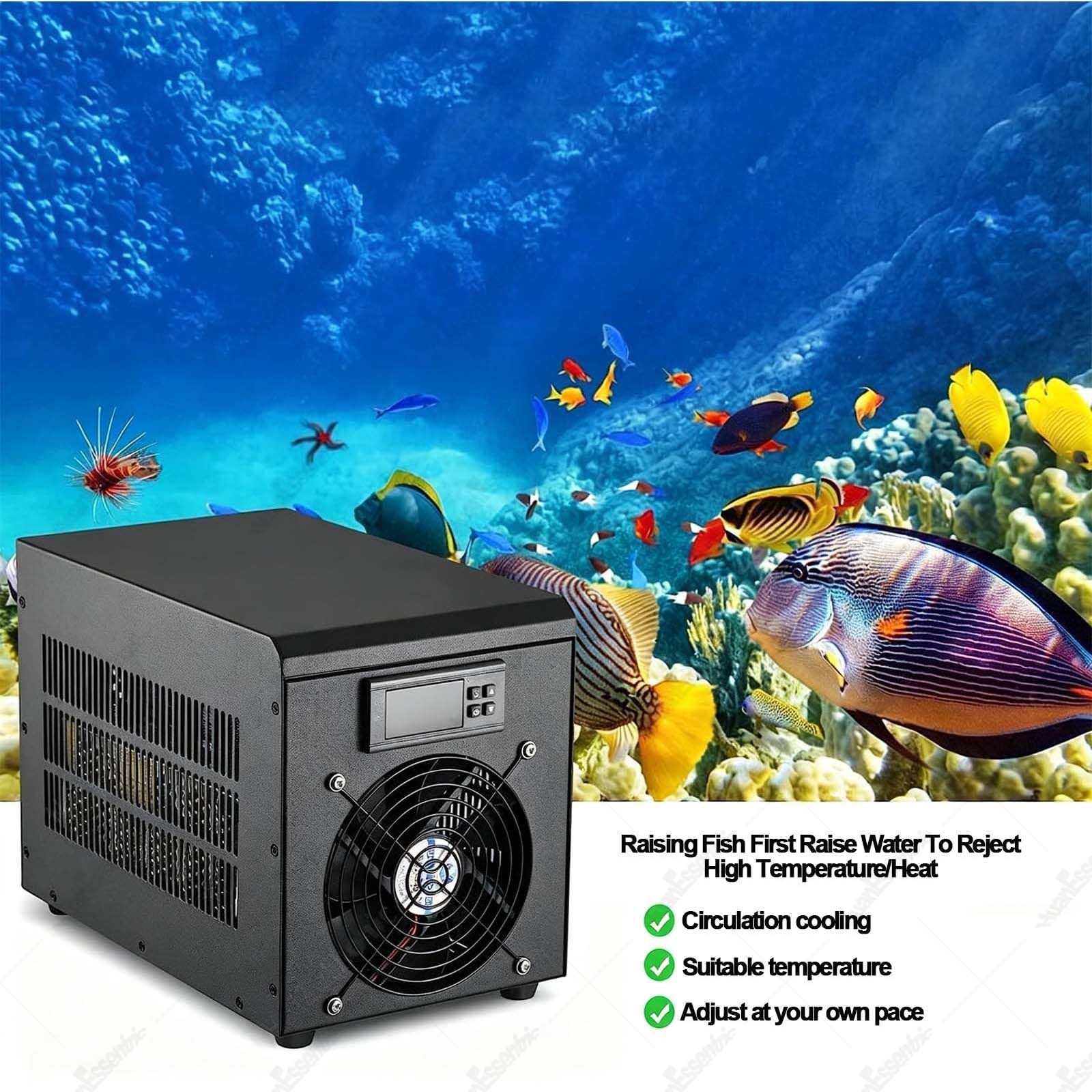 Hydrokultur Kühler,Fisch Tank Kühler,Einstellbarer Kühler 60L