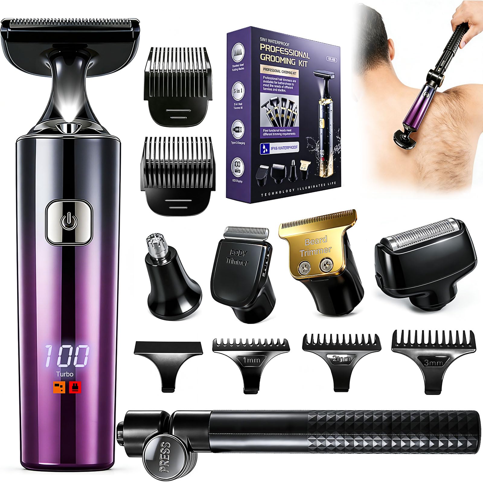 Sodaer 5-in-1 Back Shaver