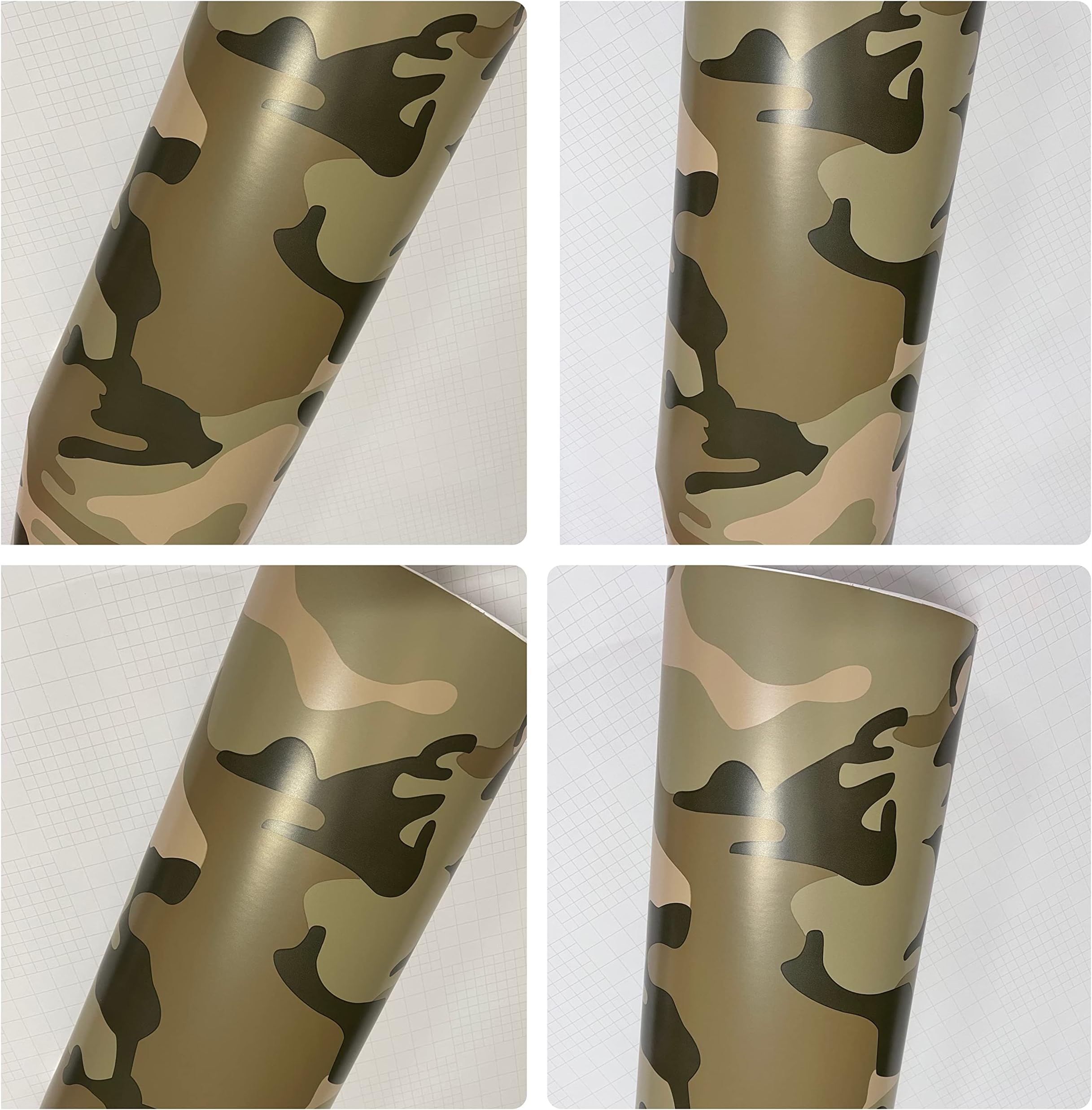 DESERT CAMOUFLAGE Car Vinyl Wrap Sheet Car Wrapping Air Bubble Free 5M x 1.52M