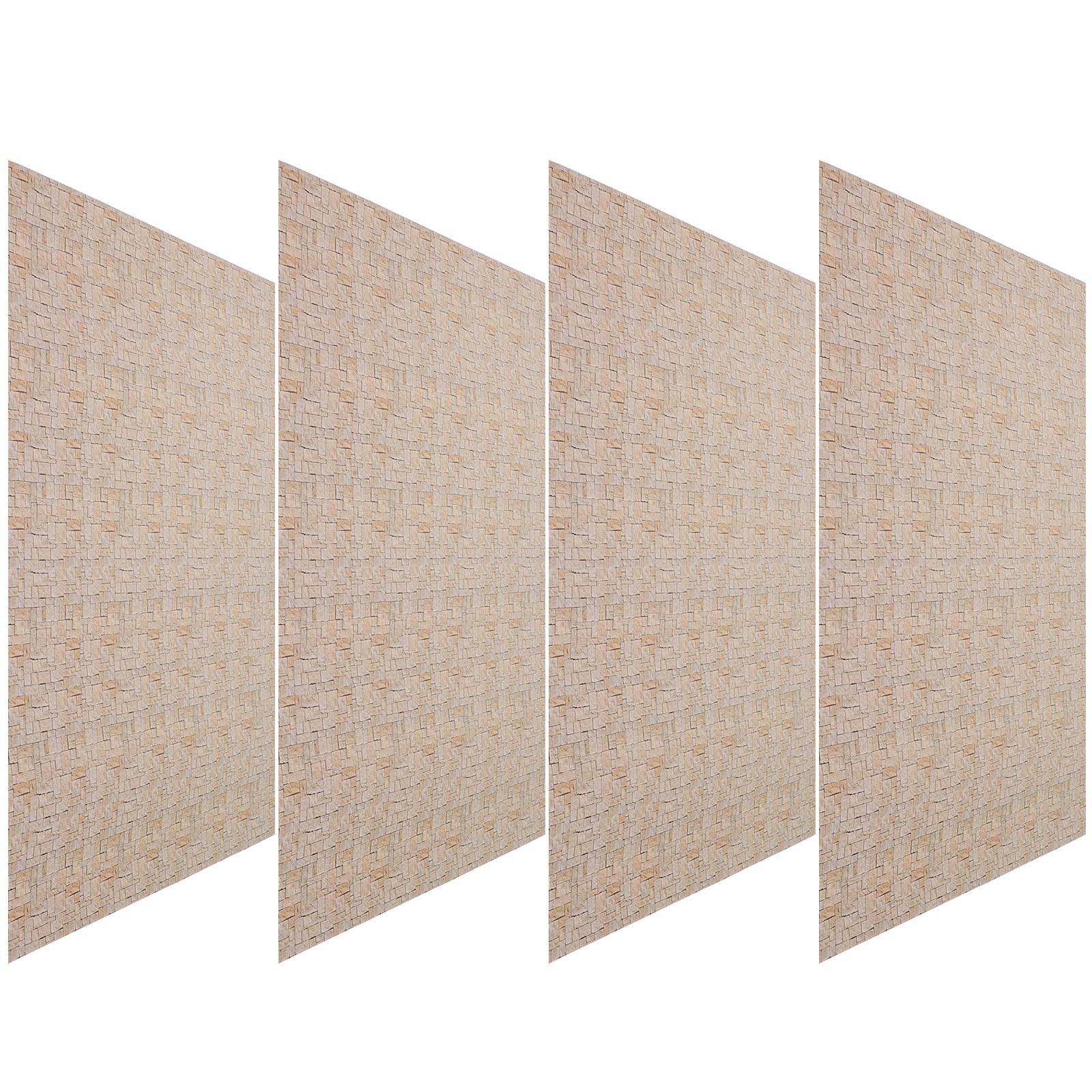 Brick Texture Sheet A4 for Model Making 4pcs Self Adhesive