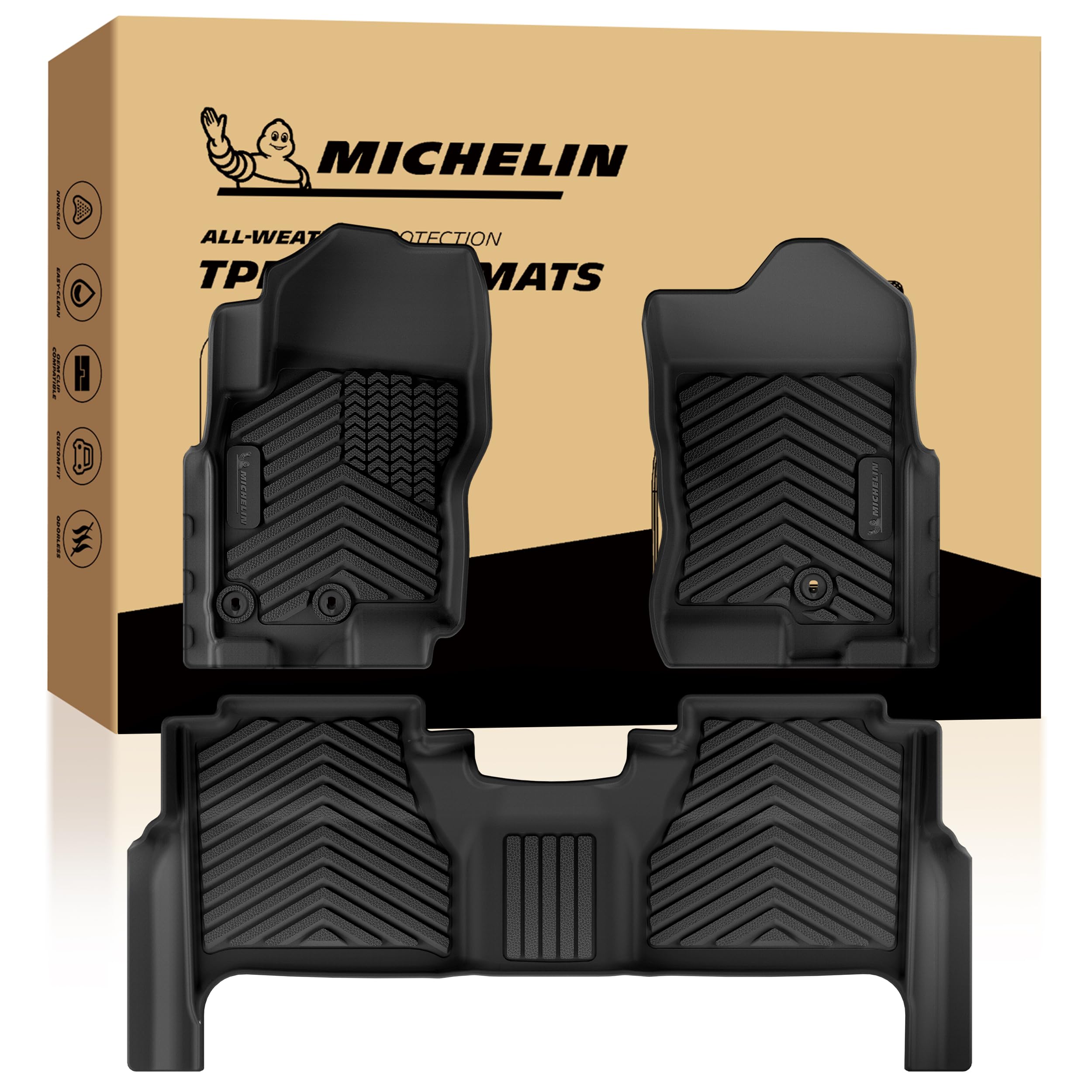 Michelin Vehicle Mats for 2009-2021 Nissan Frontier Crew Cab (3 Piece)