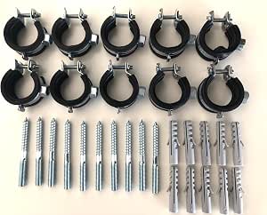 10 Fascette Stringitubo In Acciaio Inox W4 – Larghezza 9 Mm – Morsa Lumaca – Per Tubi 16-27 Mm Fino A 40-60 Mm - 3