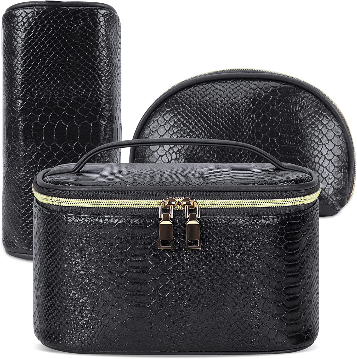 KTMOUW Makeup Bag 3pcs Cosmetic Bags