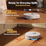 Roborock 2026 New Qrevo S Pro Robot Vacuum and Mop, 18,500Pa Suction, Anti-Tangle Brushes, Reactive AI Obstacle Recognition, 75℃ High-Temp Washing, 10mm Mop Lifting, Self-Emptying and Refilling