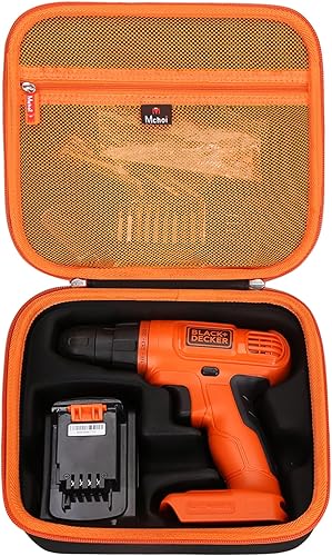 Mchoi Funda rígida portátil compatible con Black+Decker 20V Max taladro inalámbrico (LD120VA), solo funda, nueva versión