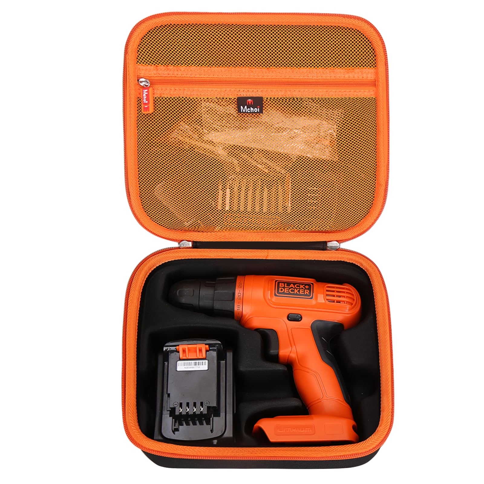Mchoi Hard Portable Case Compatible with BLACK+DECKER 20V Max Cordless Drill/Driver (LDX120C/LD120VA),Case Only, New Version
