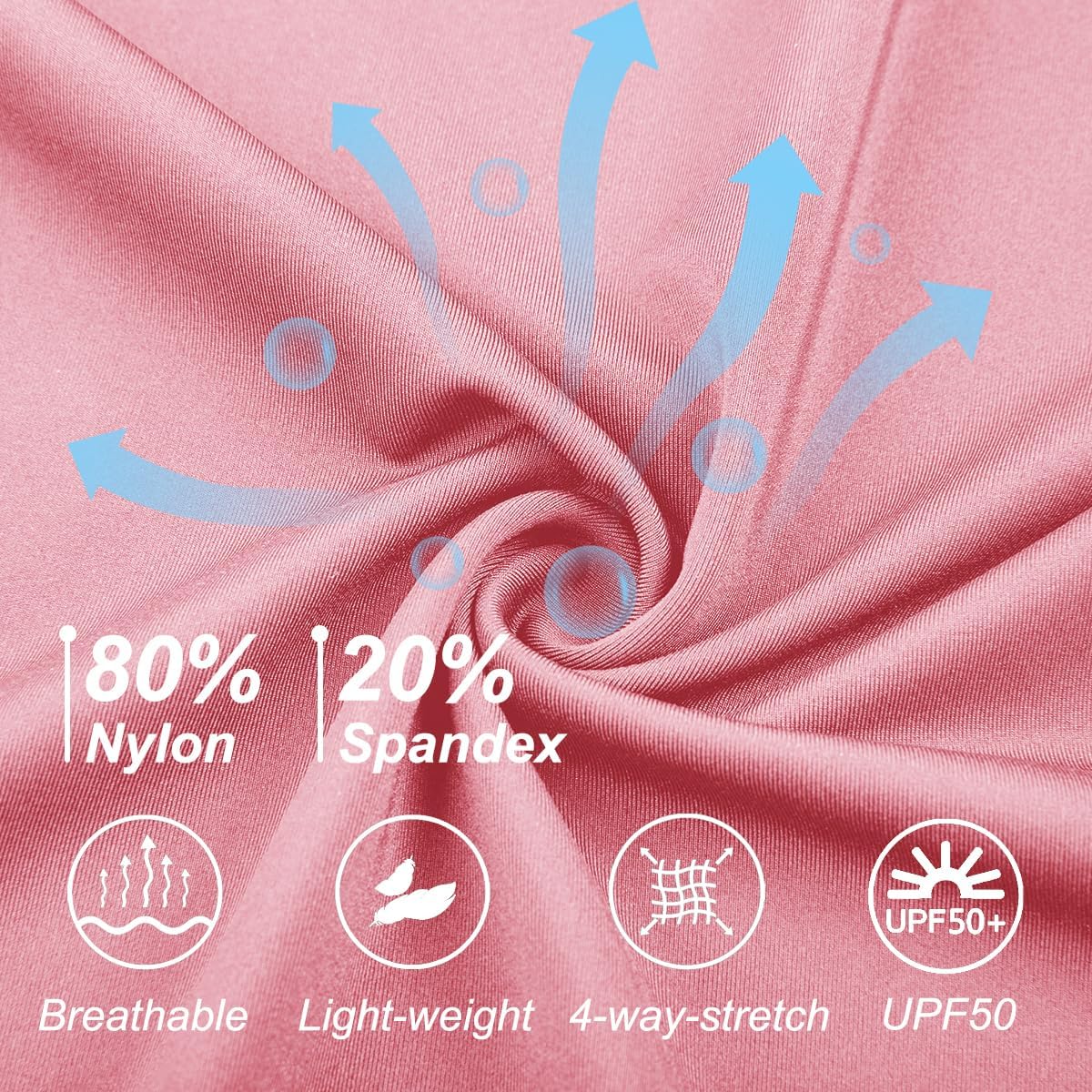 DEVOROPA Girls 5" Spandex Volleyball Shorts Stretch Youth Athletic Gymnastics Shorts Kid Yoga Dance Compression Shorts Pocket - Image 5