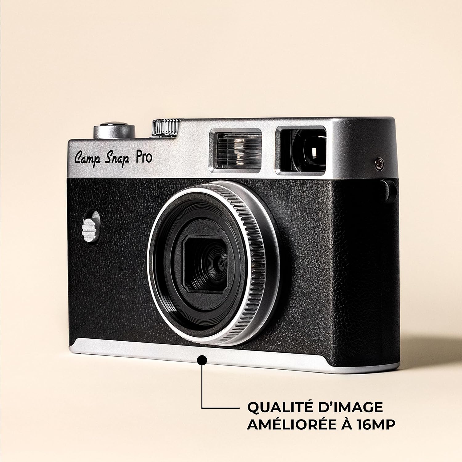 Camp Snap Classic 16MP Instant Camera, Xenon Flash, 4 Customizable Filters, Screenless Camera, 4GB Memory, USB-C Rechargeable Battery, Digital Camera, Compact and Durable