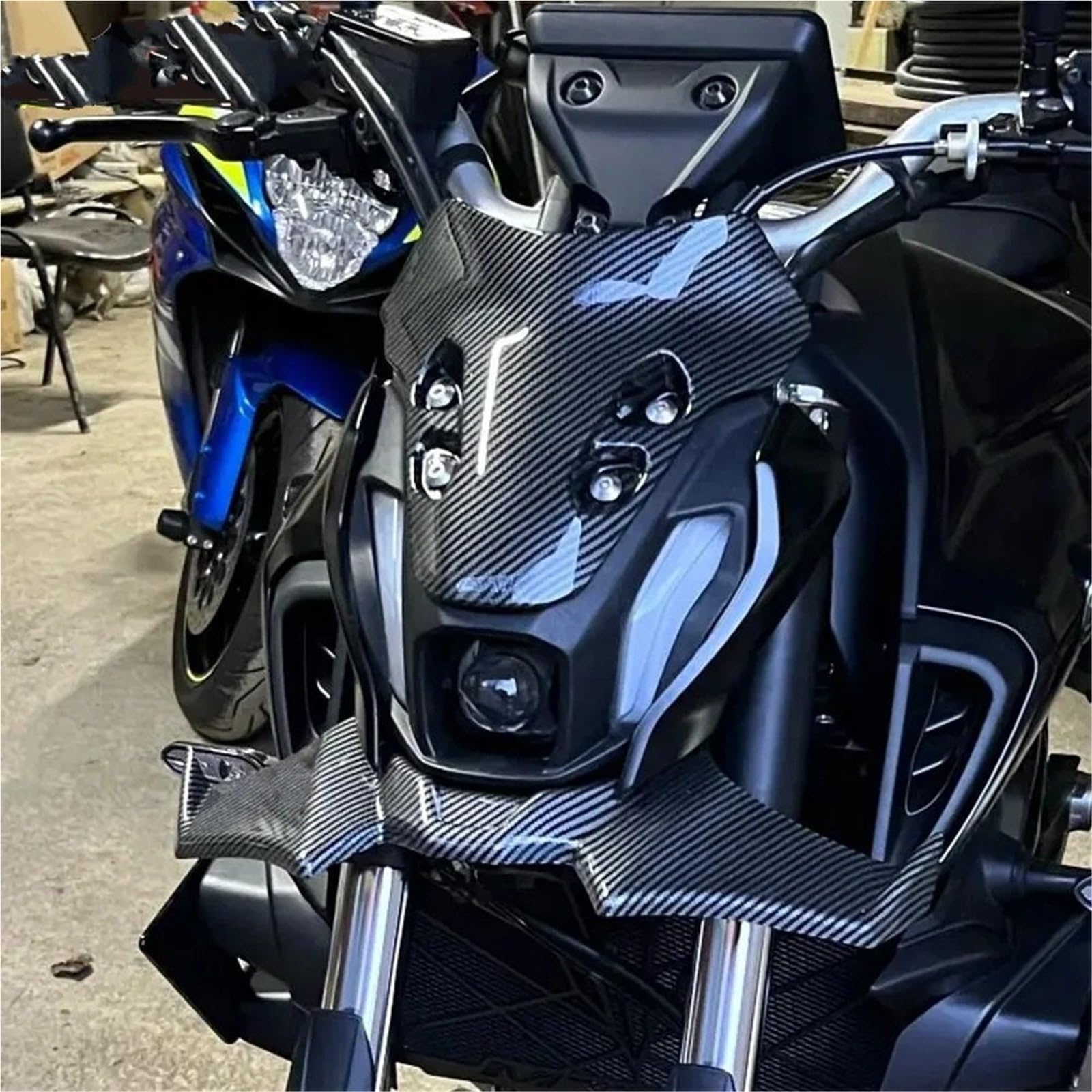 Spoiler motociclo Adatto per YAMAHA MT-07 MT 07 MT07 2021-2024 Accessori per moto Estensione parabrezza Spoiler Vento