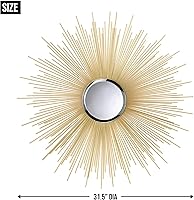 Vista 7 de Espejo Golden Rays 32"x32
