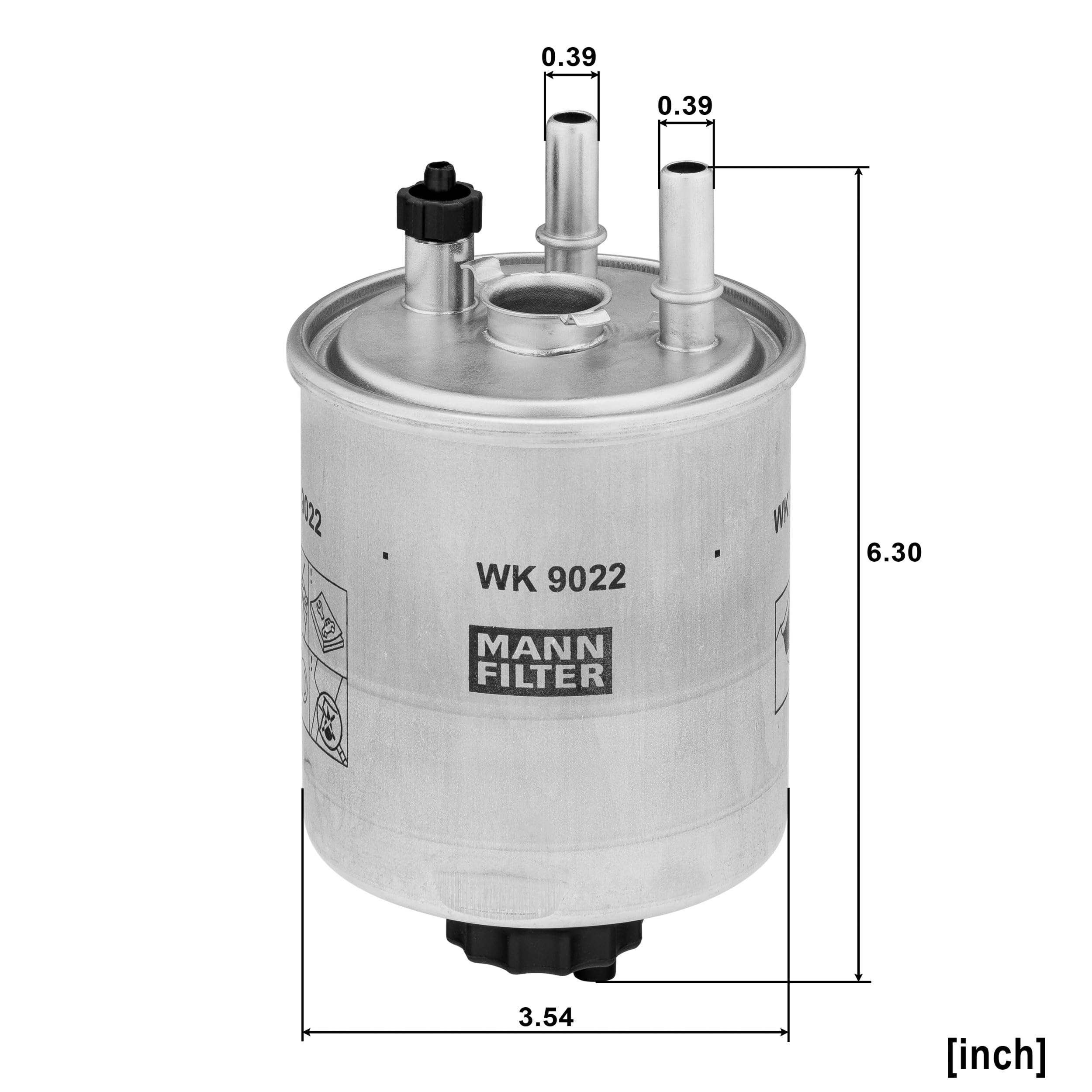 MANN-FILTER WK 9022 Filtro carburante - per Autovetture + veicoli commeriali