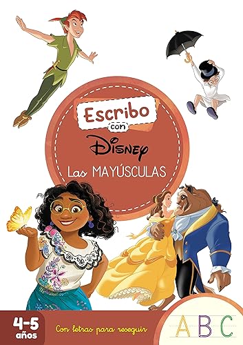 Escribo con Disney. Las mayúsculas (4-5 años) (Disney. Primeros aprendizajes): Con letras para reseguir (Aprendo con Disney)