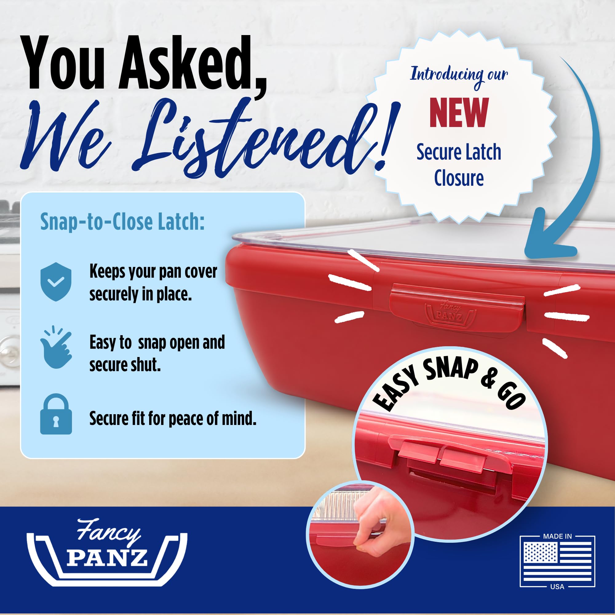 Amazon.com | Fancy Panz Red Premium Aluminum Foil Pan Carrier with