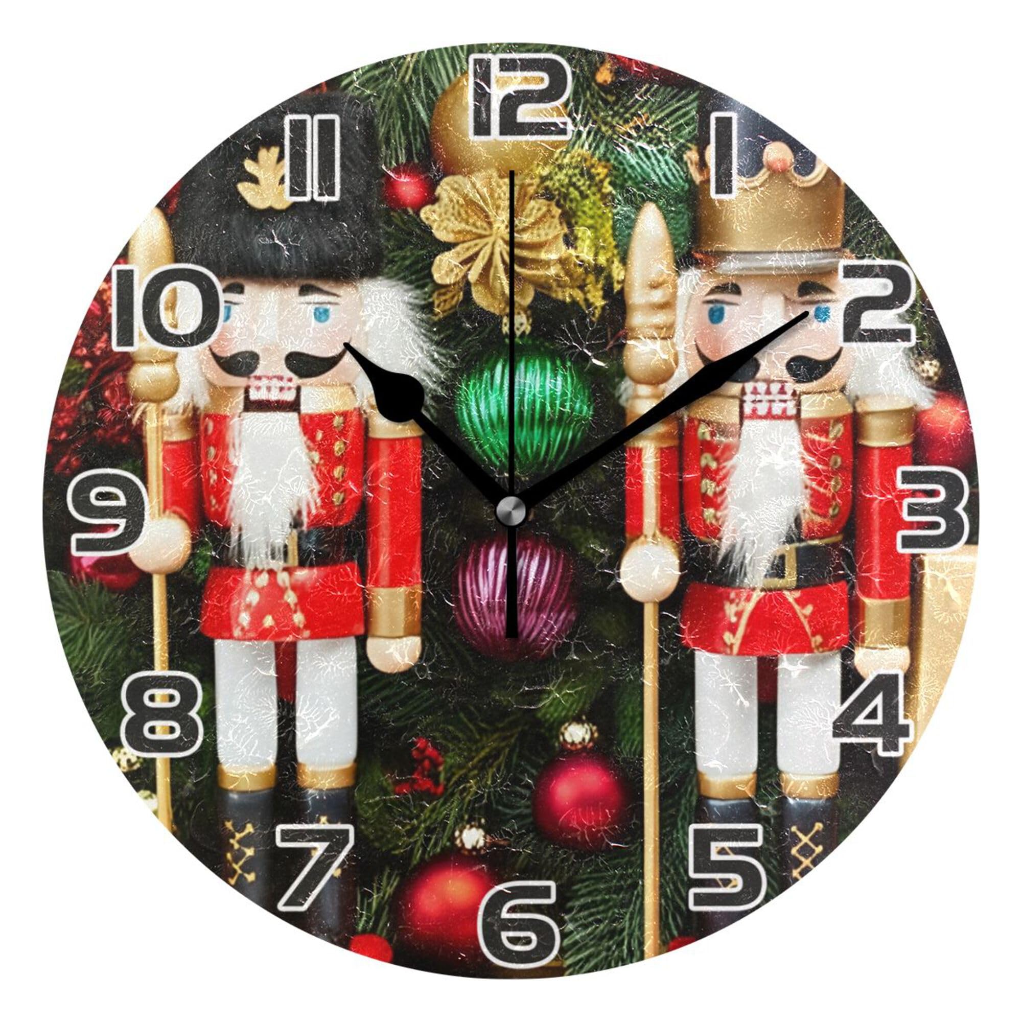 Horloge murale Casse-Noisette de Noël : finis les murs vides du bureau