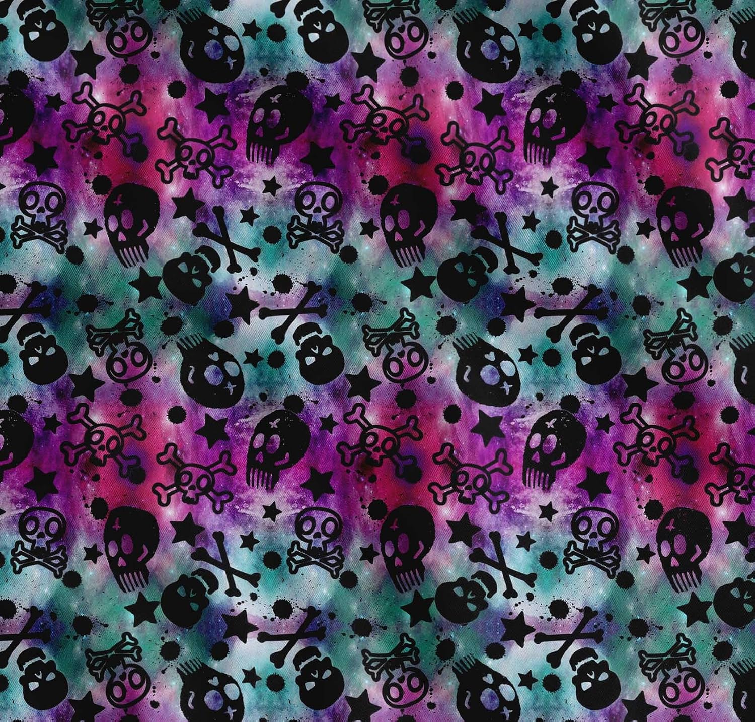 Soimoi Cotton Canvas Fabric Star,Crossbones & Skull Halloween Decor Fabric Printed Yard 42 Inch Wide image 5