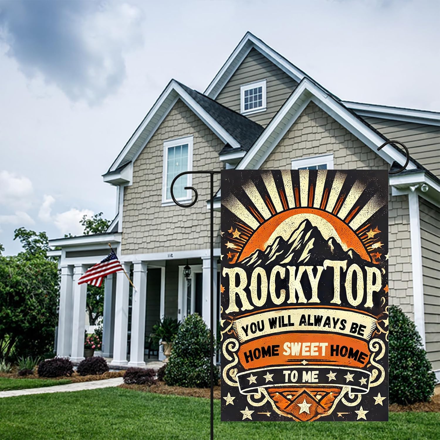 Rocky Top Garden Flag 12x18 Inch Double Sided Country Mountain Flags Home Sweet Home Vintage Typography Banner Retro Southern Small Yard Flag for Outdoor Porch Lawn Patriotic Decor - Image 7