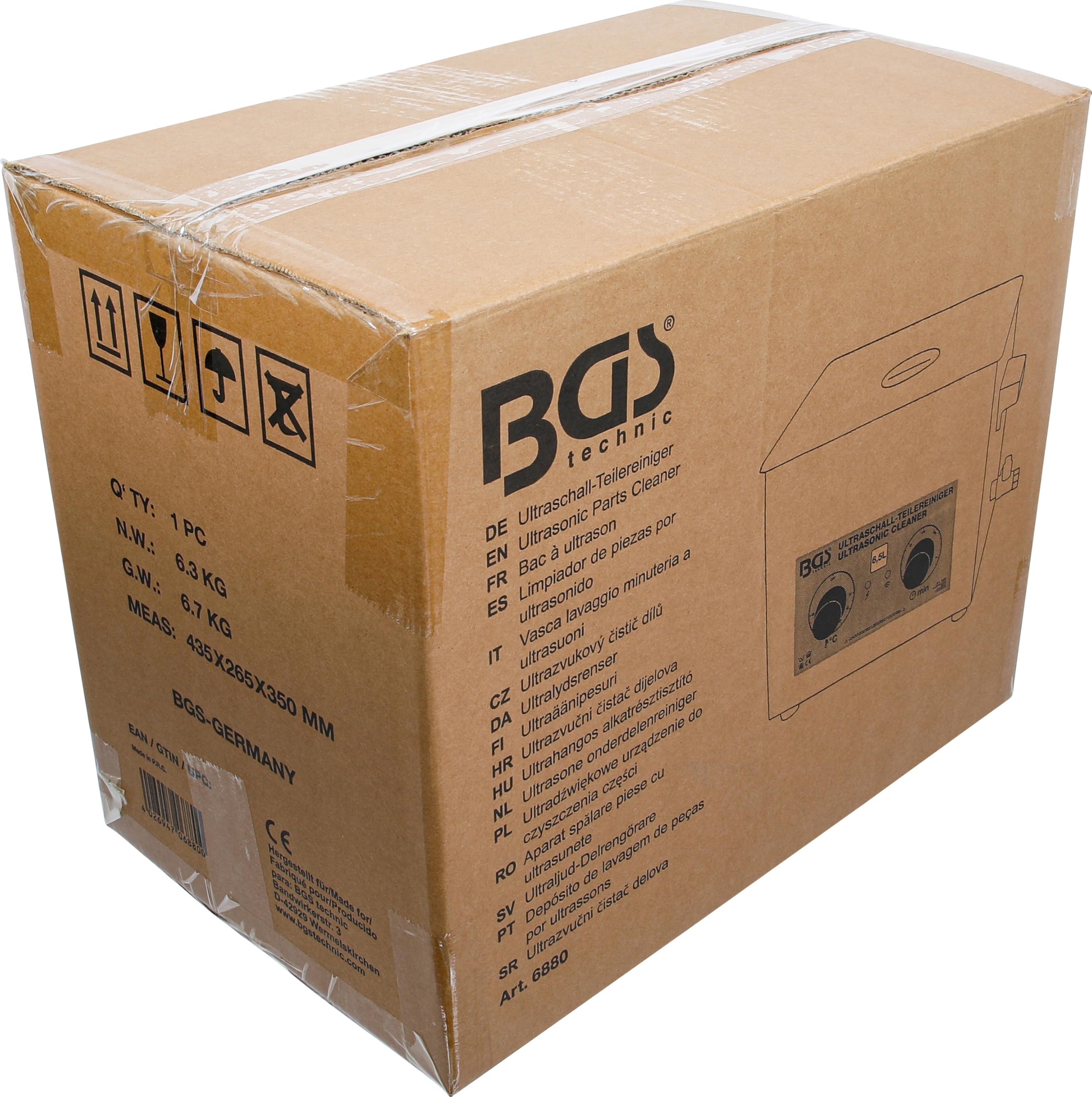 BGS 6880 | Vasca lavaggio minuteria a ultrasuoni | 6,5 l