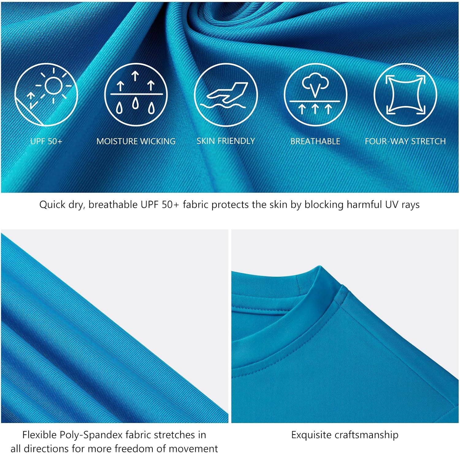 BASSDASH Women’s UPF 50+ Crew Neck Short Sleeve T-Shirt Cooling Performance Sun Protection Tee for Fishing Hiking Casual - Image 5