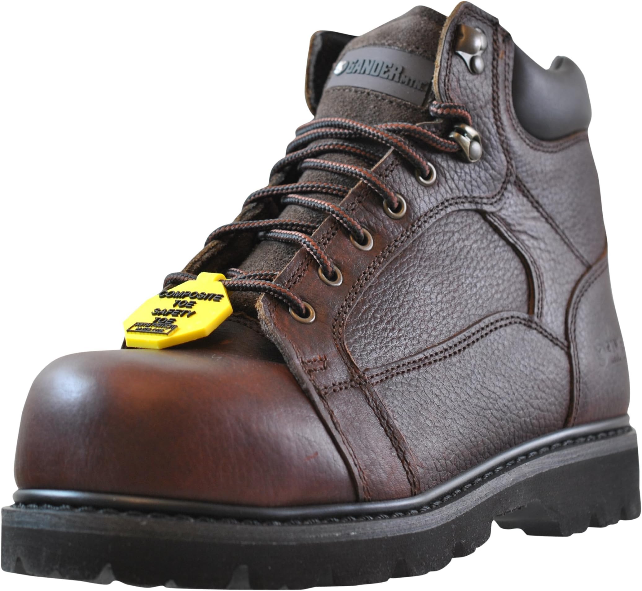 Gander Mountain Men's Rugged Force Work Boots, Brown, Available in Medium and Wide Width
