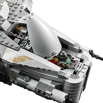 LEGO Star Wars: Mandalorian Razor Crest 75292-10 Yaş ve Üzeri Star Wars Sevenler İçin Uzay Gemisi İçeren Yaratıcı Oyuncak Yapım Seti (1023 Parça)