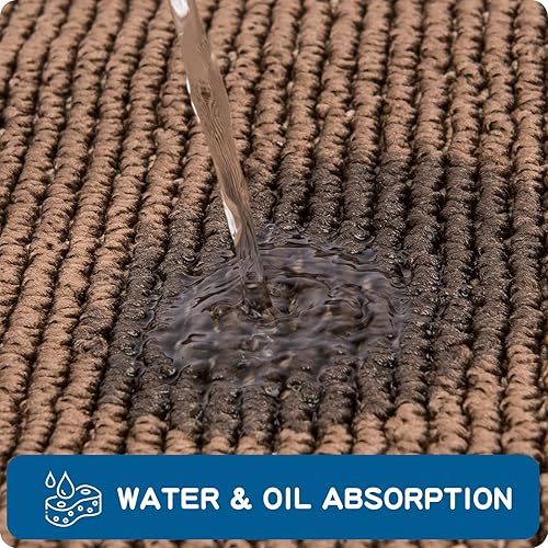 Miniatura 5 de PURRUGS Alfombra de pasillo de cocina lavable a máquina, 2 x 7 pies, antideslizante, súper absorbente, suave, para pasillo, cocina y lavandería,