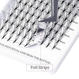 FADLASH Silk False Eyelash Extensions, 10D 0.07 D 15-20mm Mixed Tray Premade Fans, Curl, Cruelty Free, Individual, 120 Count