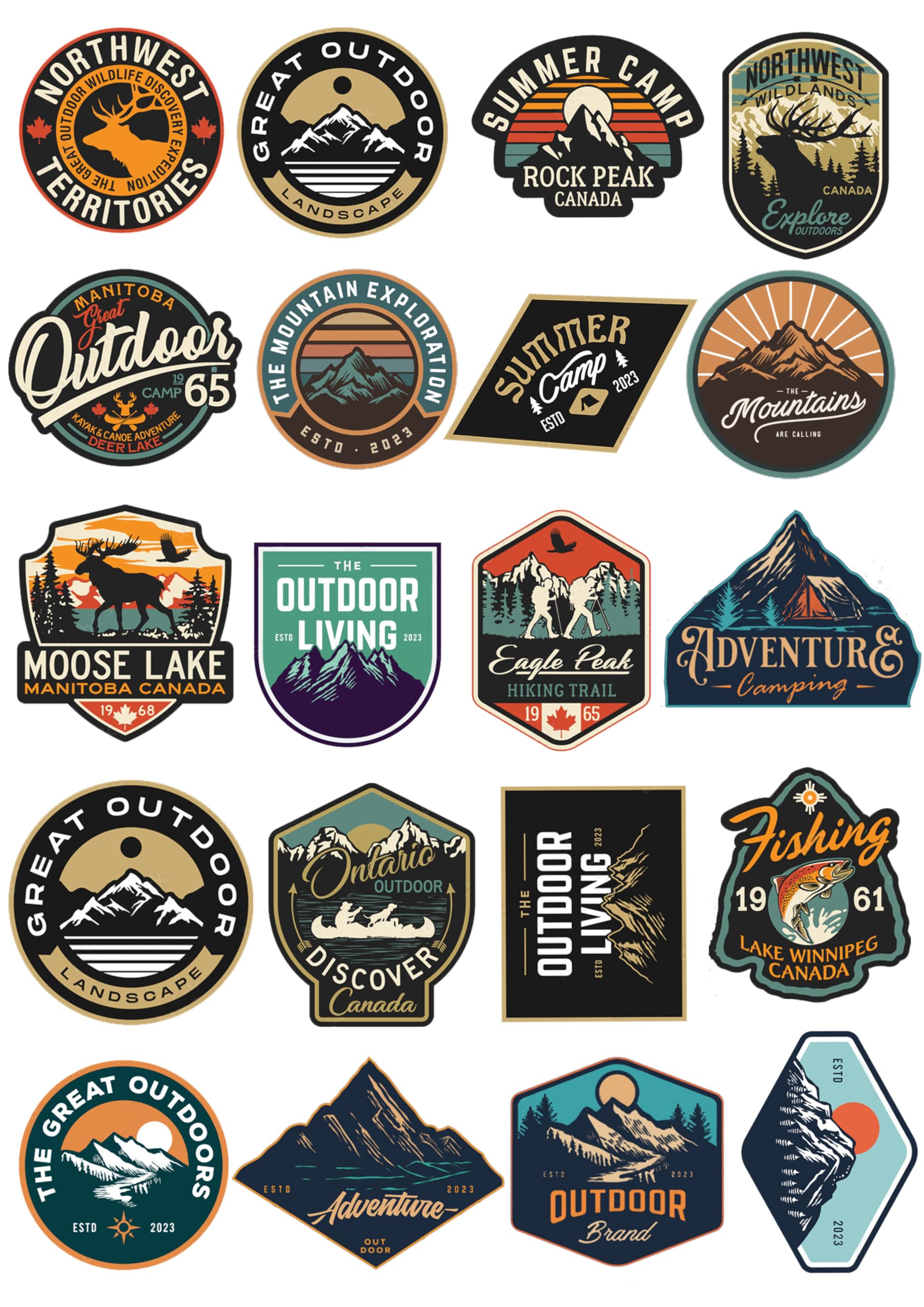 LazyChunks® New Mountain,Traveling,Camping,Outdoor Living Patches | New Clothing Accessories for Enhance The Beauty of T-Shirt,Jacket,Bags,caps etc. (B0CK4V8R2S) Amazon Price History, Amazon Price Tracker