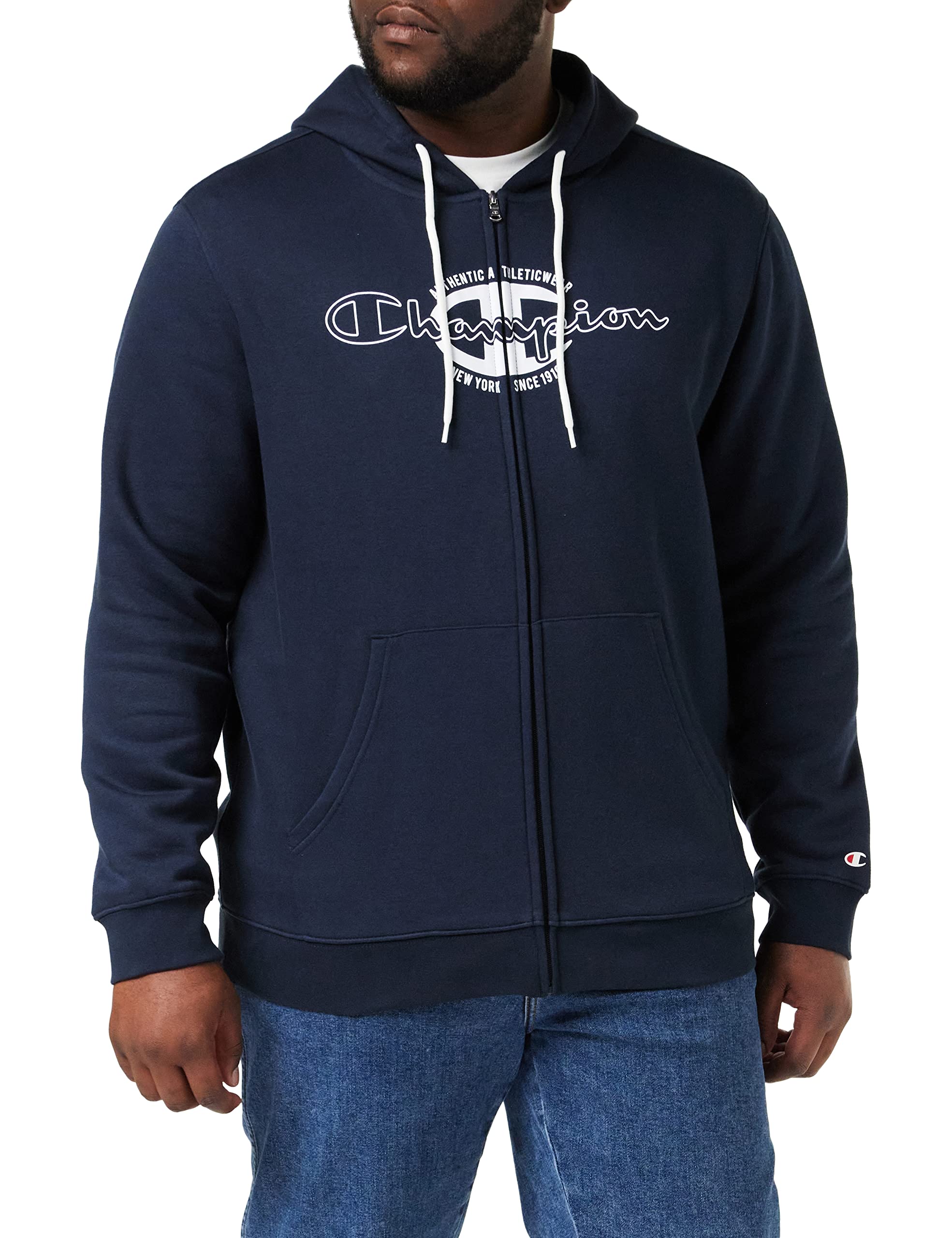 Champion Men's Graphic Shop Authentic - Fall Fleece Full Zip Hooded Sweatshirt