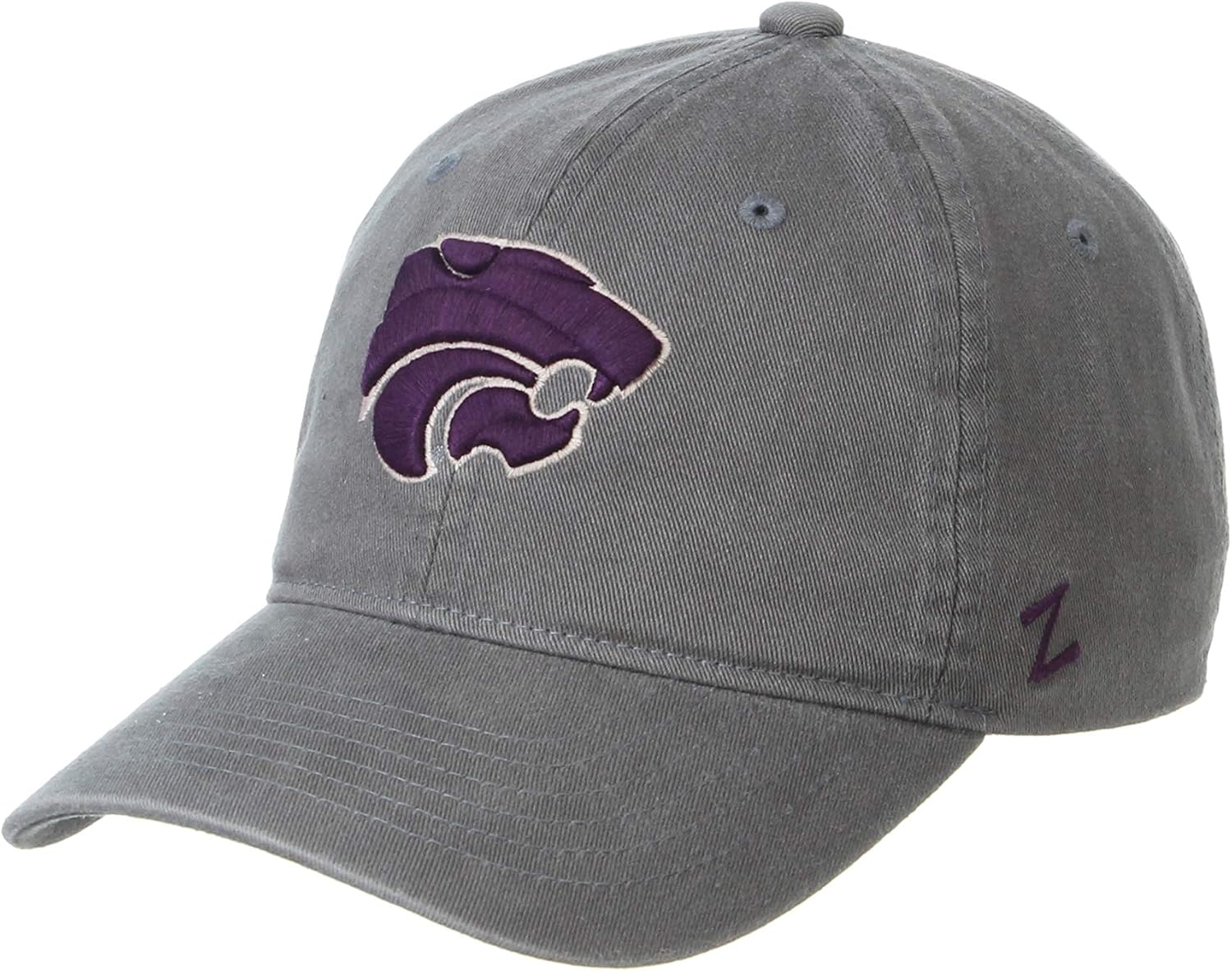 NCAA Kansas State Wildcats Mens Adjustable Scholarship Hat Charcoal, Kansas State Wildcats Charcoal, Adjustable, One size