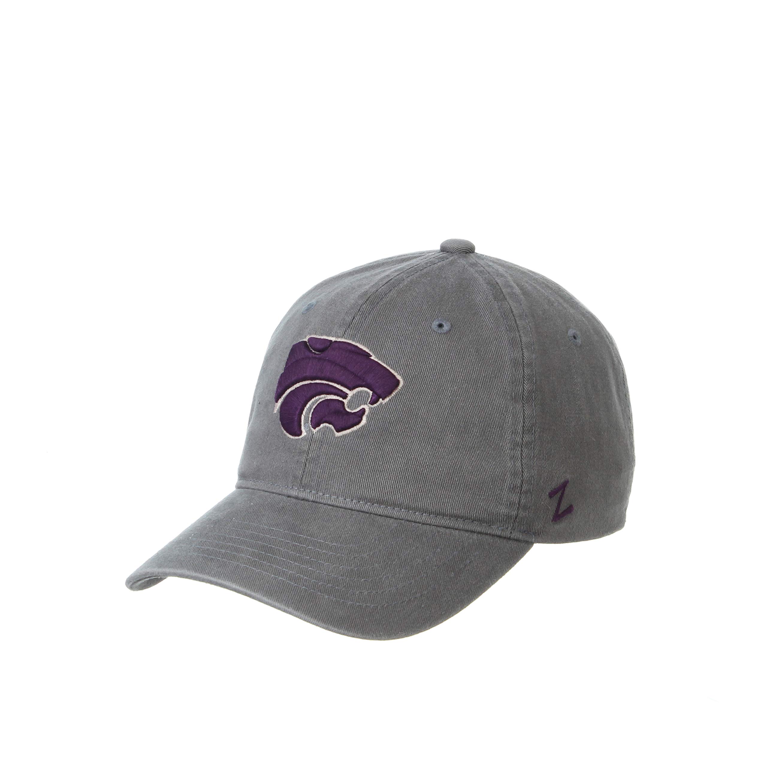 ZHATS NCAA Kansas State Wildcats Mens Adjustable Scholarship Hat Charcoal, Kansas State Wildcats Charcoal, Adjustable