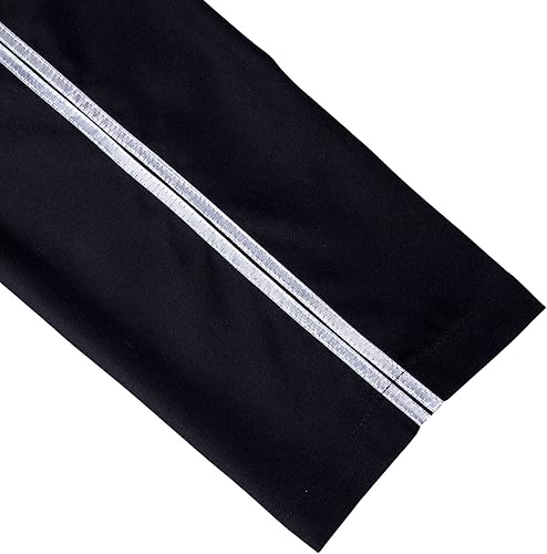 Miniatura 3 de Pantalones de disfraz negros con rayas plateadas, pantalones retro de los años 80 para escenario, fiesta y actuación