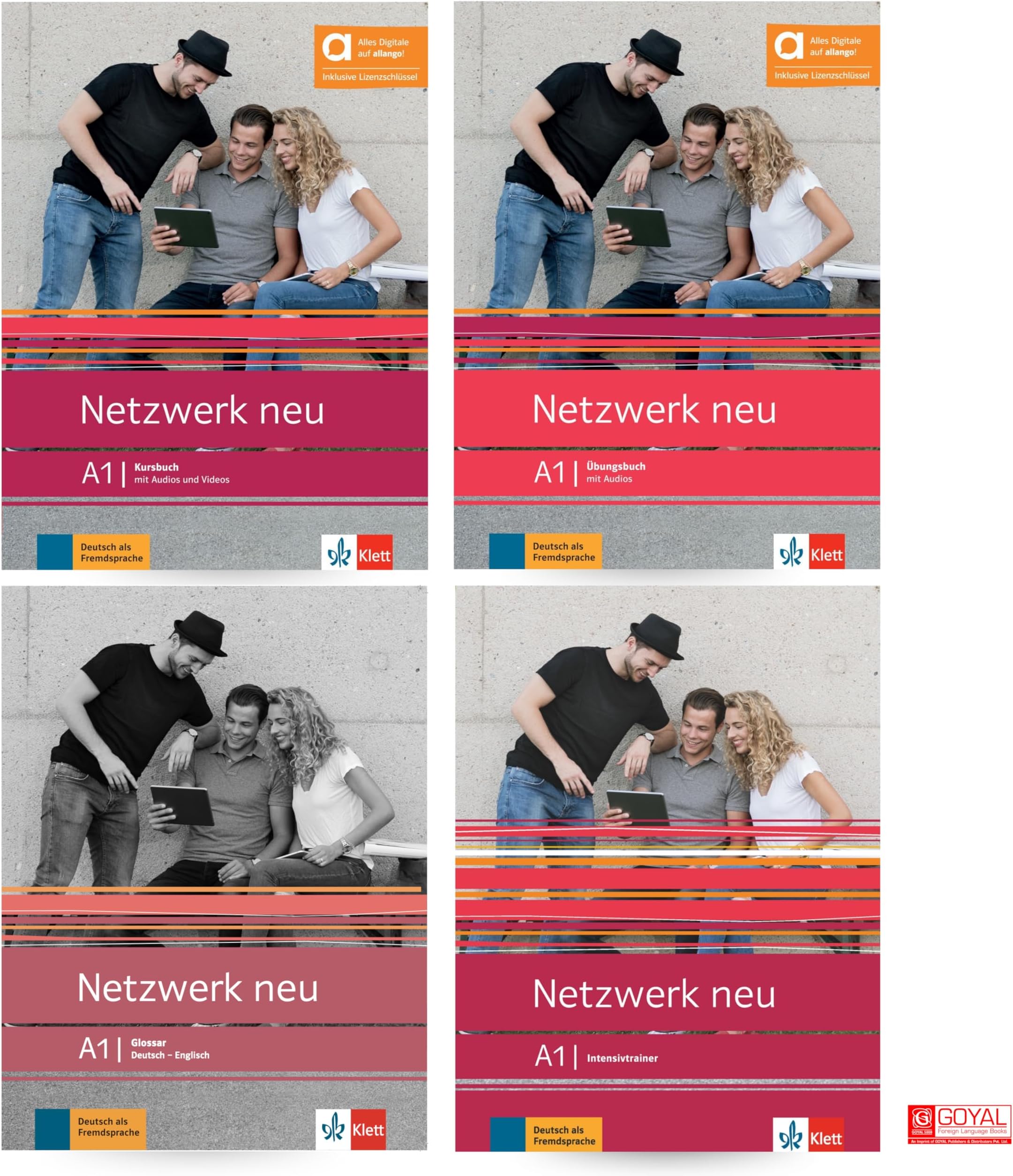 Netzwerk Neu A1- Textbook+Workbook+Glossar+Intensivtrainer (Set Of 4 Books )