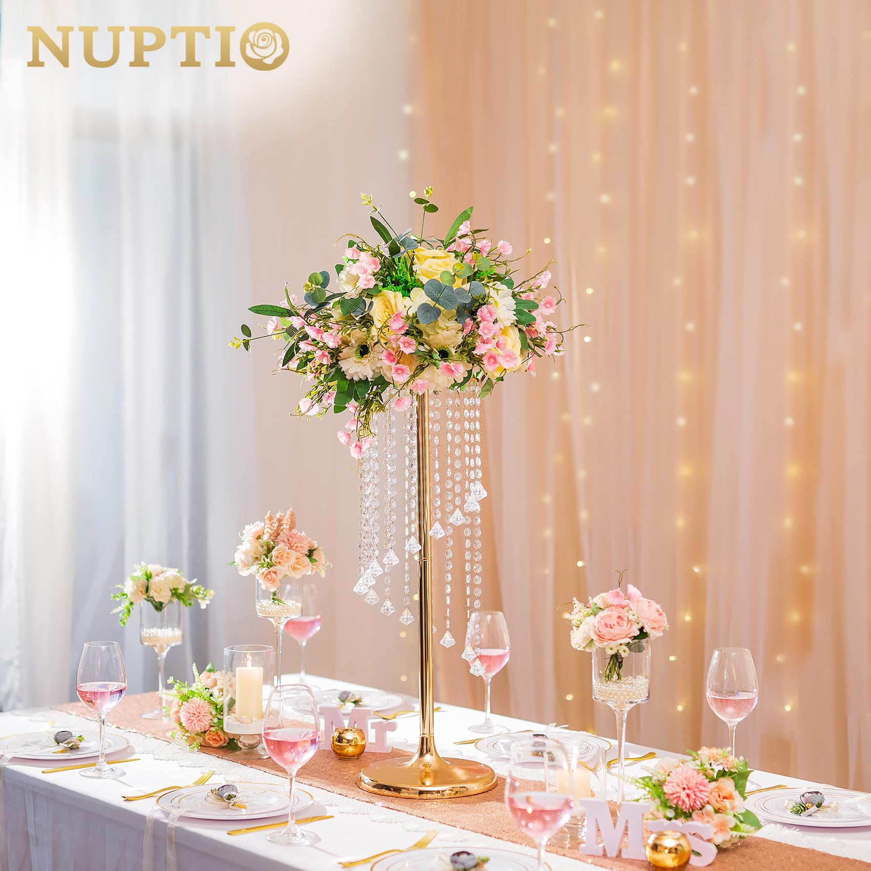 Centros De Mesa Altos Diy Para Mesas Largas Arreglos Florales Para