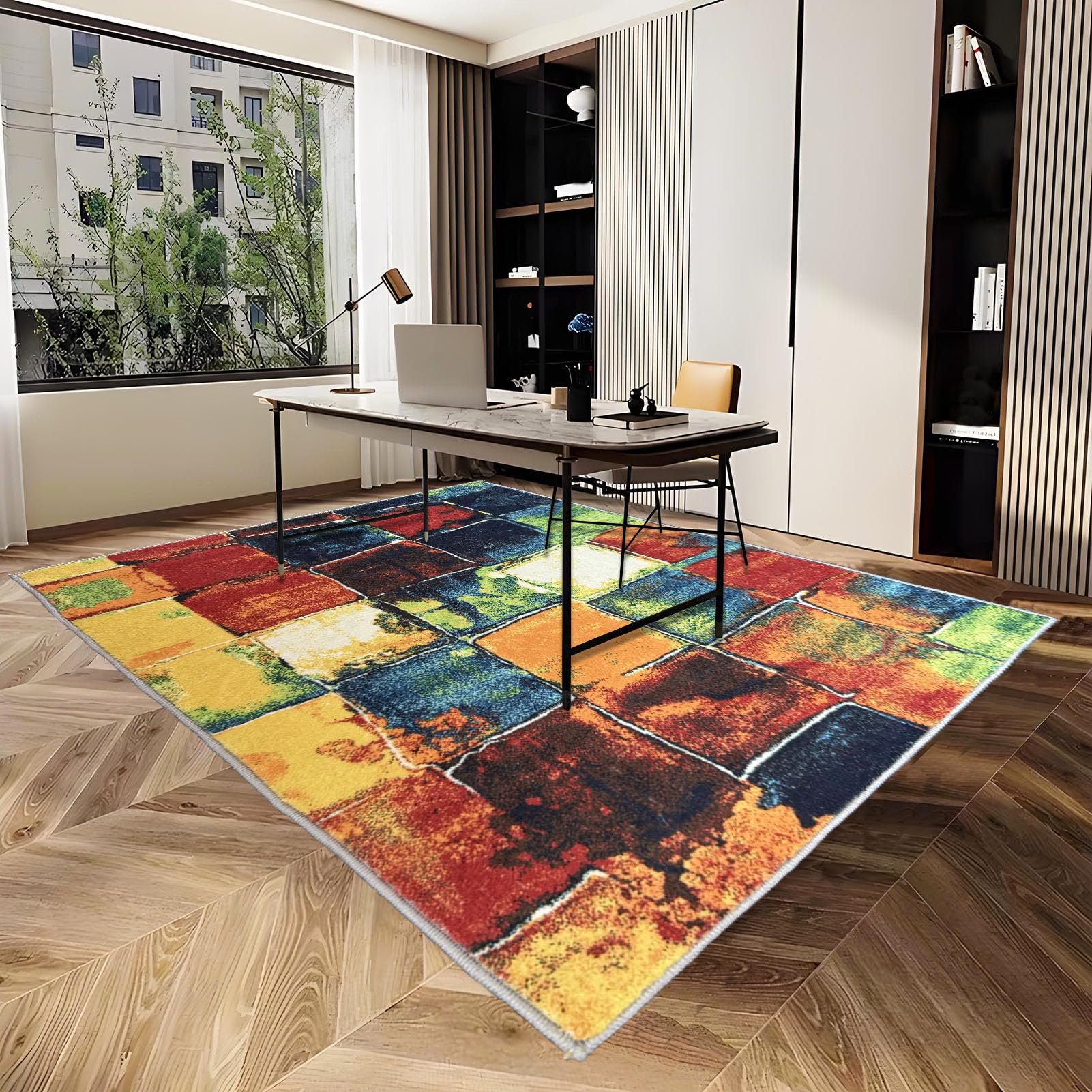 Mata pod fotel gamingowy na podłogę dywanową, 70 x 120 cm, mata do gier komputerowych, do podłóg drewnianych i kafelkowych, antypoślizgowa mata ochronna na krzesło rolowane, wytrzymały dywan ochronny