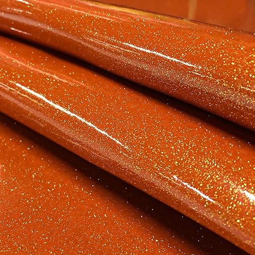 Tela de vinilo brillante, hojas de piel sintética con purpurina suave, material brillante, ideal para hacer bolsas de tapicería, lazos para el pelo,
