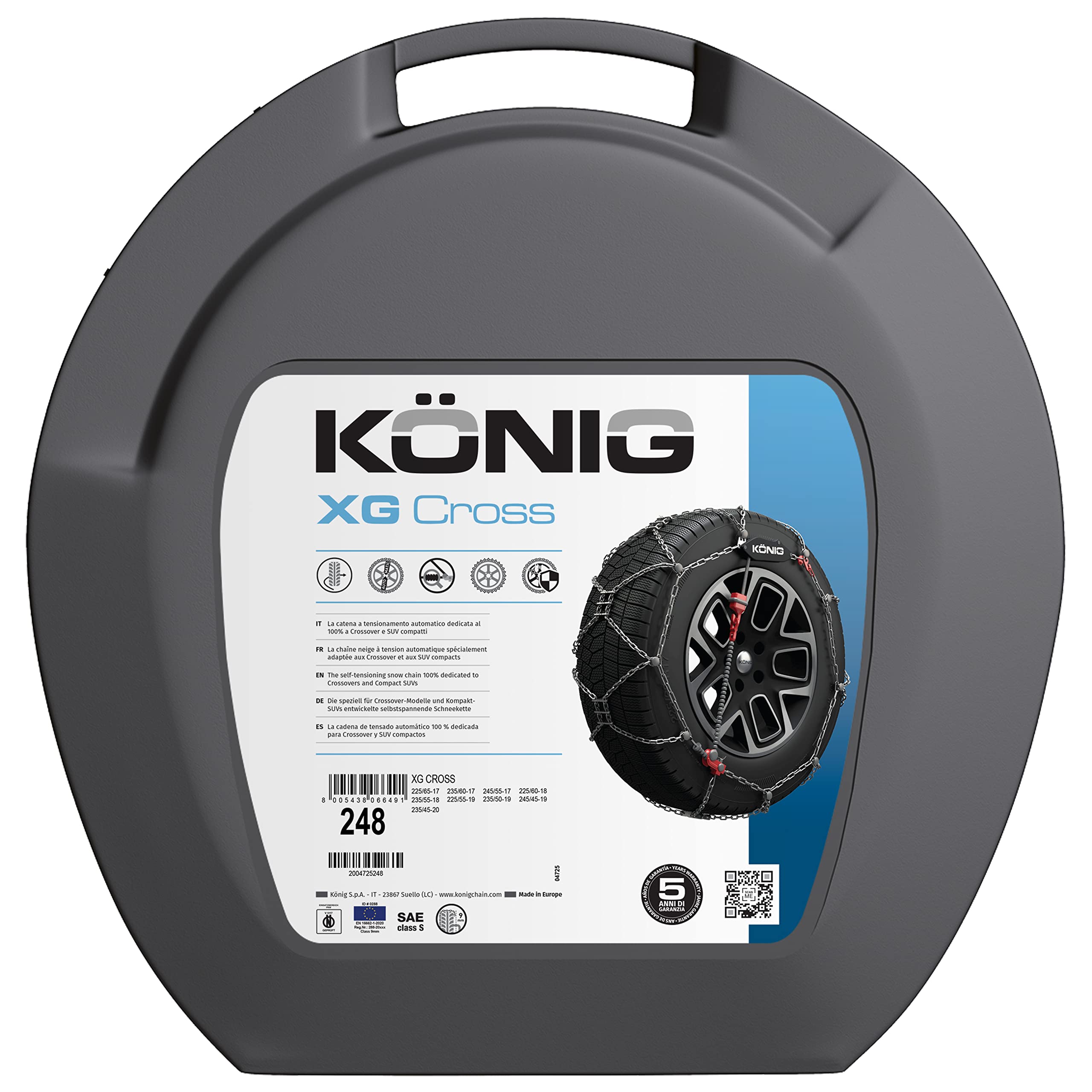 KÖNIG XG Cross 248 - Cadenas de nieve