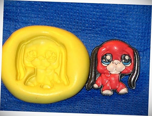 Chocolate Molds Stamp Puppy Dog Silicone Mold 486 For Chocolate Craft Resin Topper Candy Cookie Candy Molds Silicone