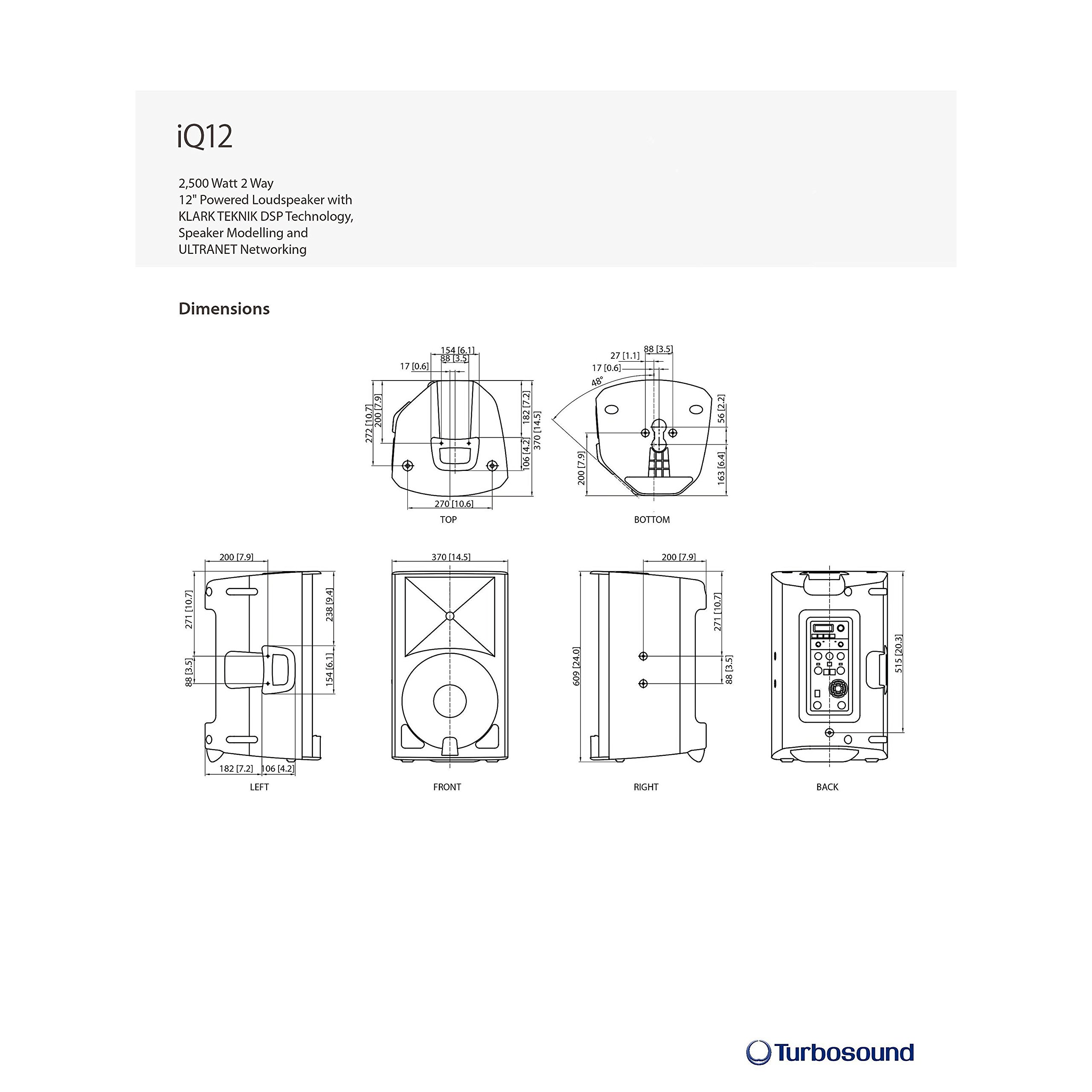 Turbosound iQ12 12" - Aktiver Lautsprecher
