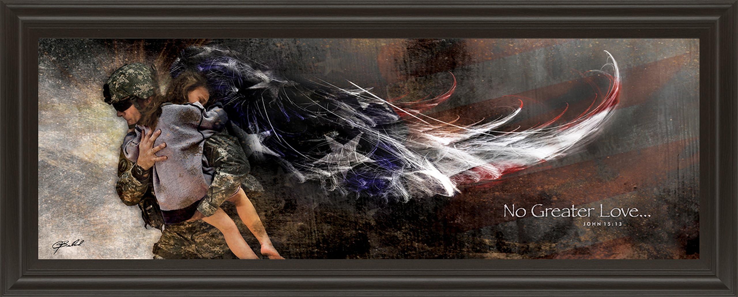 Classy Art 1404 "No Greater Love Framed Prints By Jason Bullard