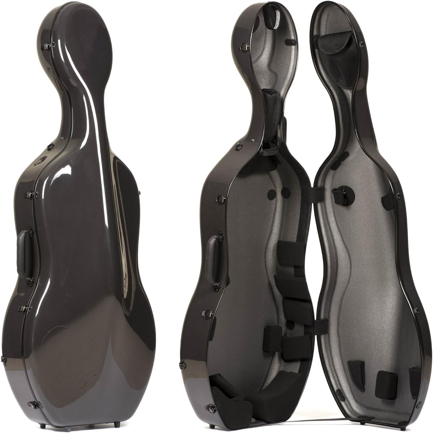 CC-528 Mirage Carbon Hybrid Cello Case: Black