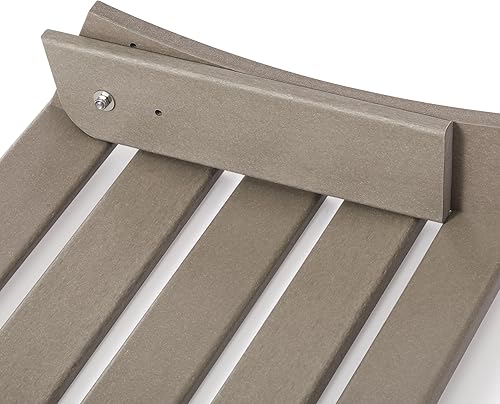 Vista 168 de WestinTrends Otomana para exteriores, reposapiés otomano Adirondack para patio, taburete de madera de polietileno para todo tipo de clima