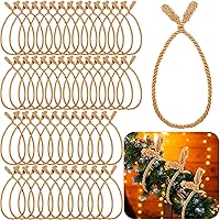 Vista 40 de Zhengmy 16 lazos de guirnalda de Navidad de 20 pulgadas, lazos decorativos de Navidad para barandilla, reutilizables y flexibles, para decoración