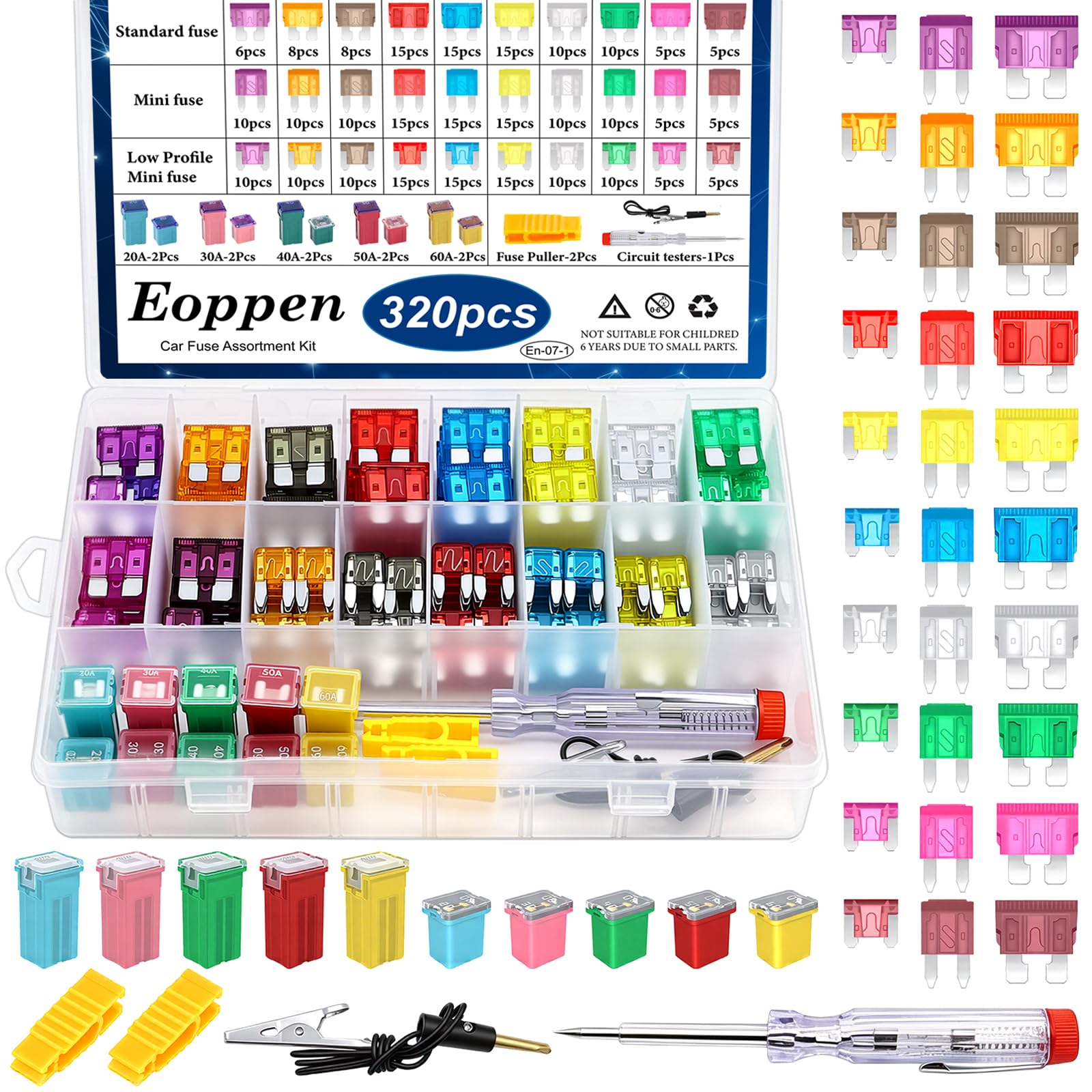 Car Fuse Kit - 360 Pcs Assortment with Puller -8