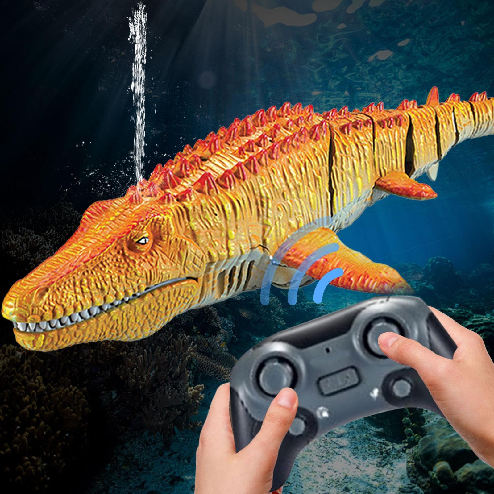 Giocattolo galleggiante Mosasaurus dinosauro – dinosauro telecomando con