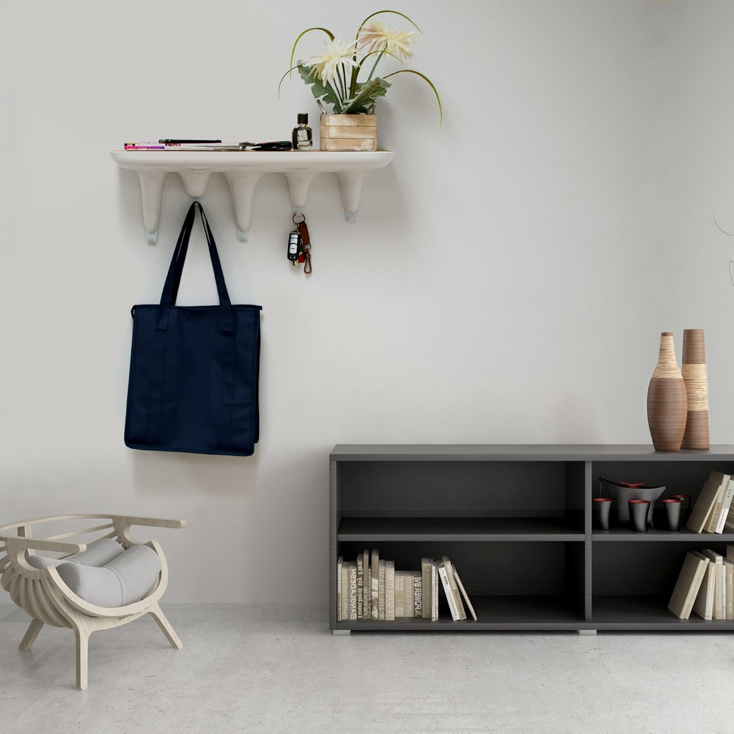 50% оƒƒ Dіѕсоunt Mod Made White Dripping Coat Rack Bookshelf, Gеt Sресіаl Prісе Mod Made White Dripping Coat Rack Bookshelf,