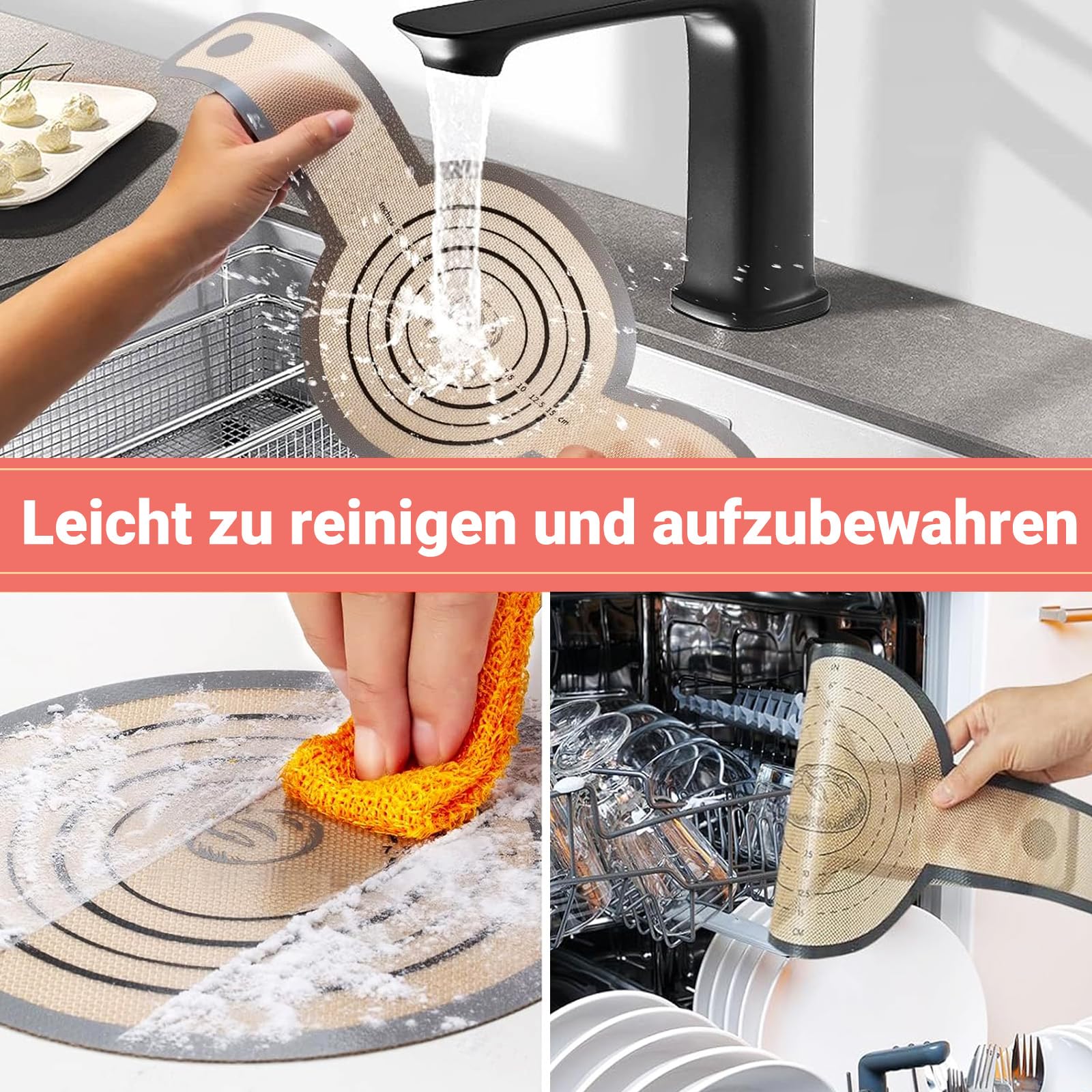 Tappetino In Silicone Per Pane Riutilizzabile: Antiaderente, Resistente Al Calore, Dimensioni 37x27 Cm, Per Forno E Preparazione Impasti