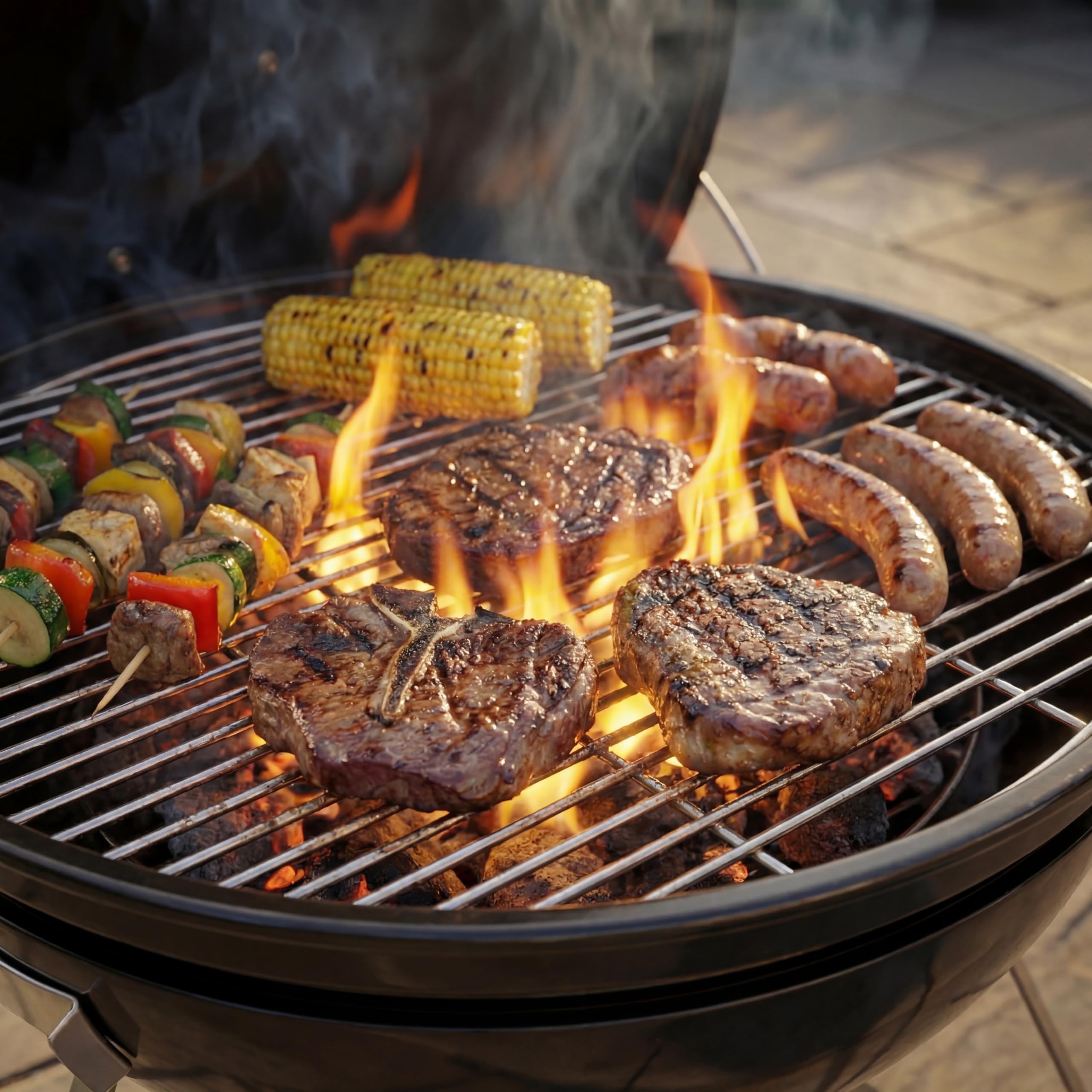 Garden Vida Kansas BBQ Grill mały wolnostojący grill ogrodowy na zewnątrz przenośny piknik impreza kemping czarny