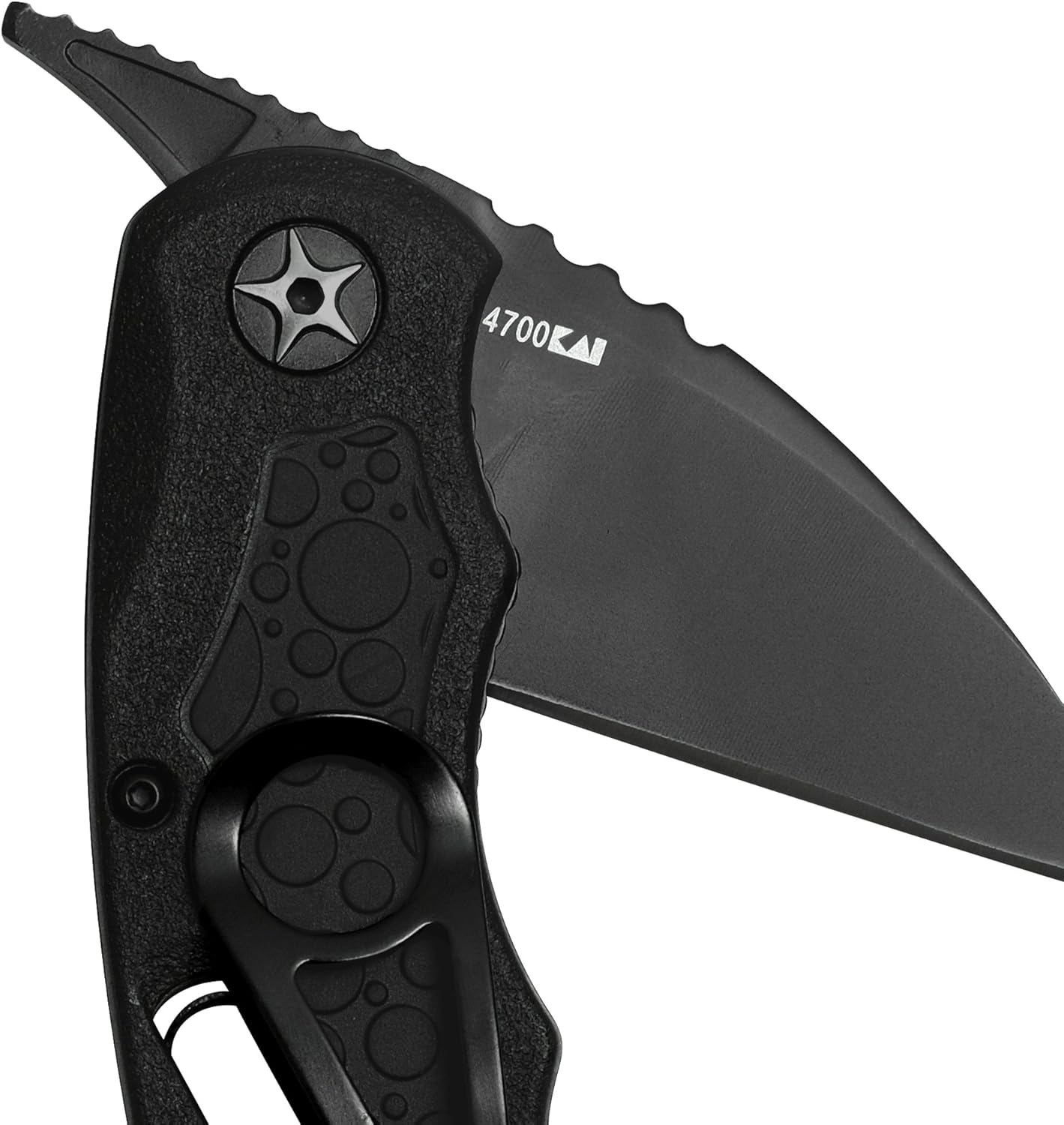 Kershaw Decoy (4700) Multifunctional Utility Pocketknife with 2.5 in. 3Cr13 Steel Blade and Black Glass-Filled Nylon Handle with Rubberized Inserts, Retractable Pincers, Secure Liner Lock, 3 oz.