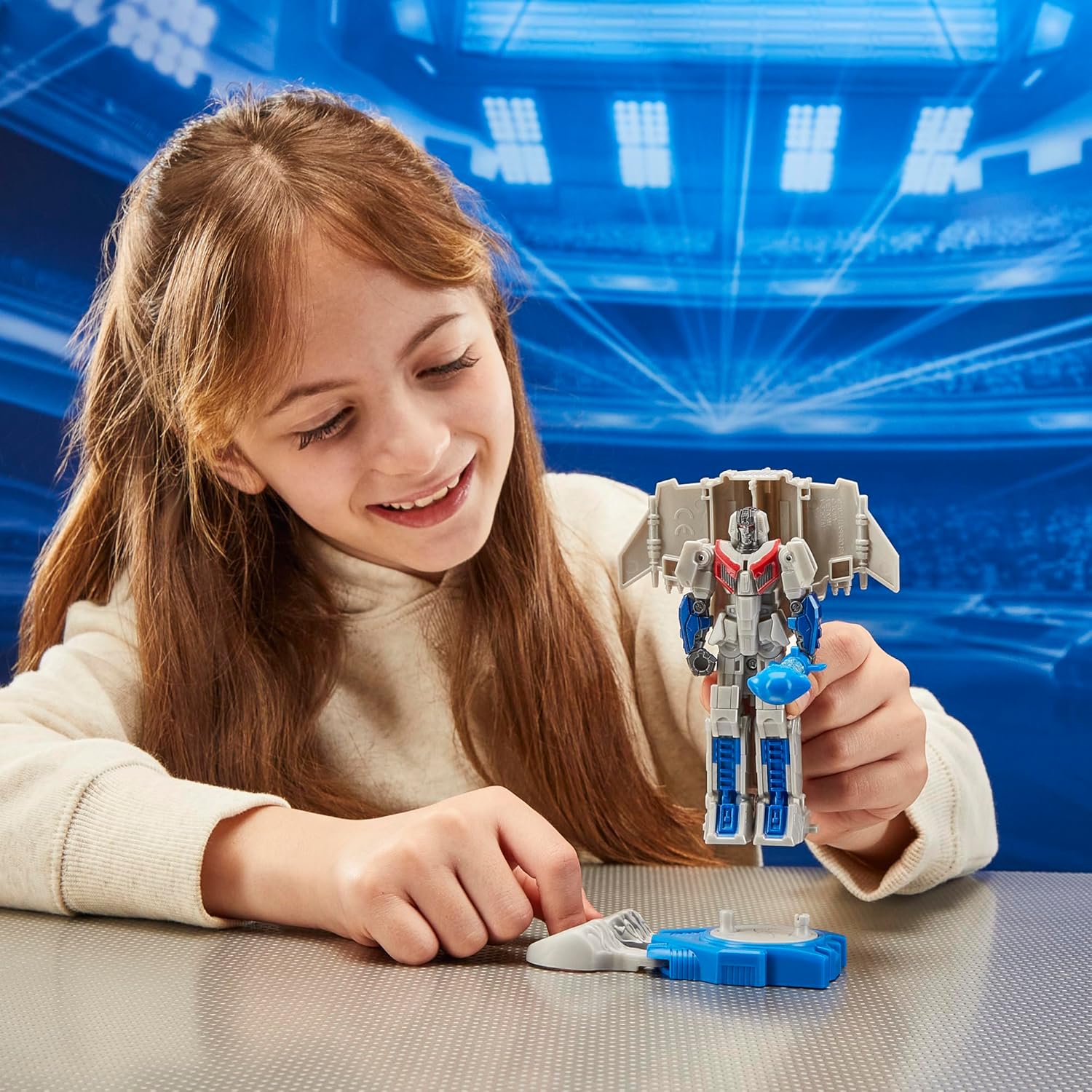 Transformers One Robot Battlers Starscream, 4.5-Inch Robot Action Figure, Interactive Toys for Boys and Girls Ages 6 and Up