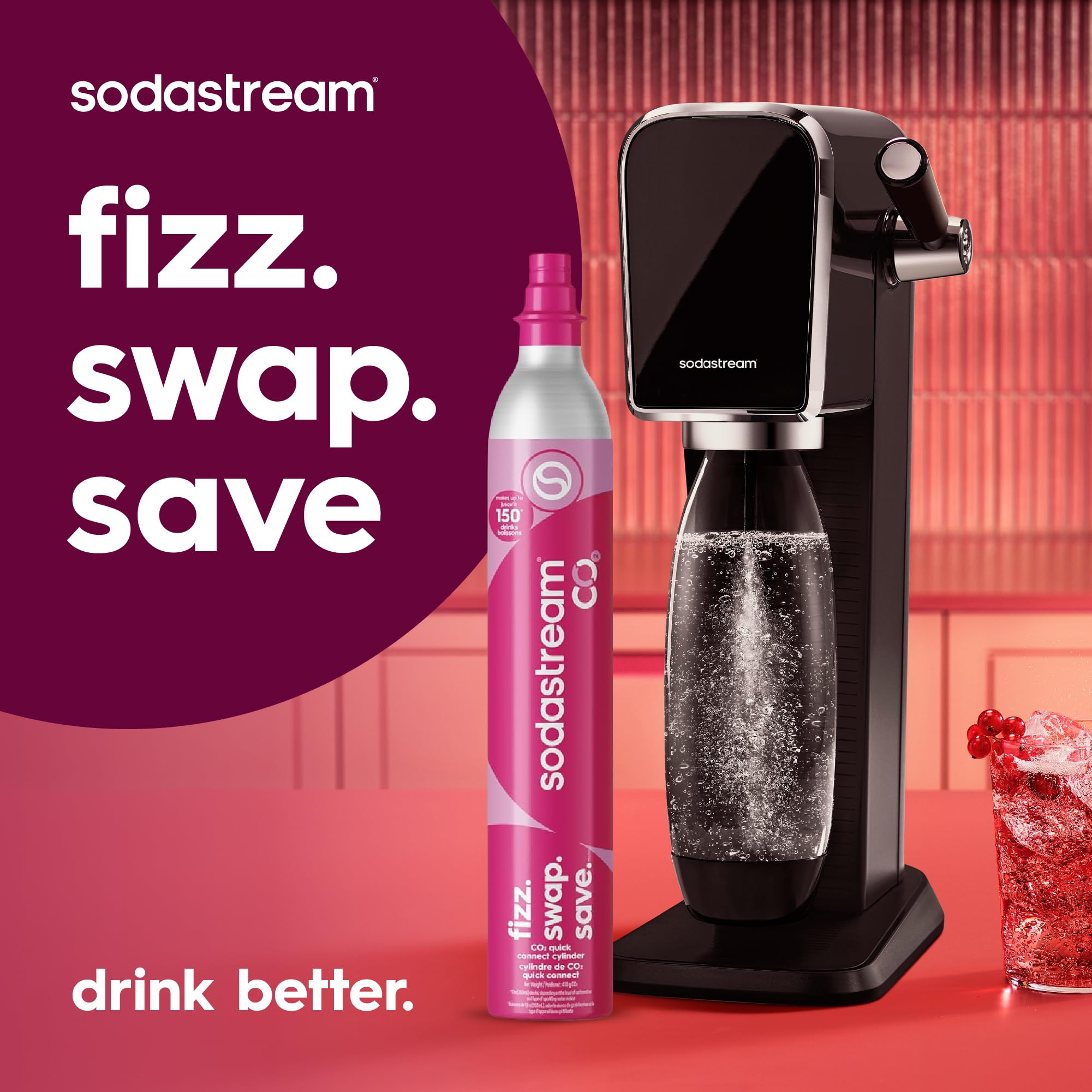 SodaStream CO2 Refills - 2 Pack + $15 Gift Card -8